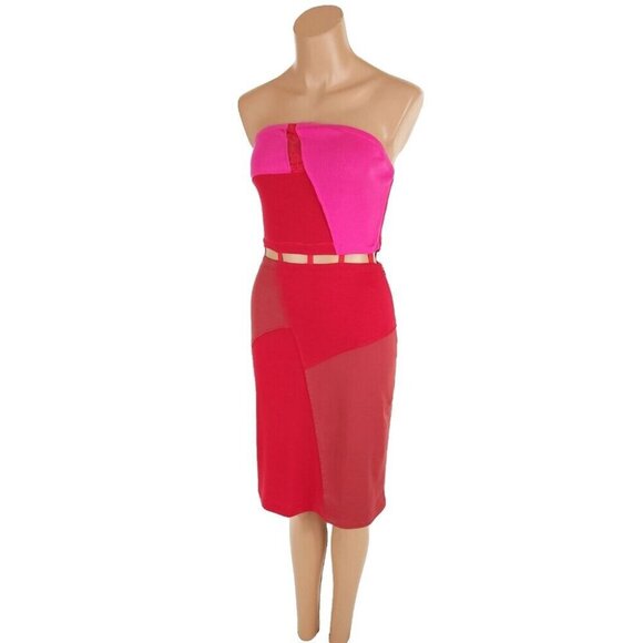 Andersson Bell Cotton Midi Dress Size S Pink $470 - Picture 5 of 14